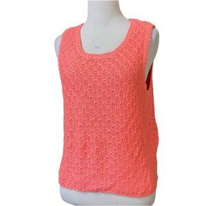 Forever 21 Neon Orange Sherbet Sleeveless Knit Top